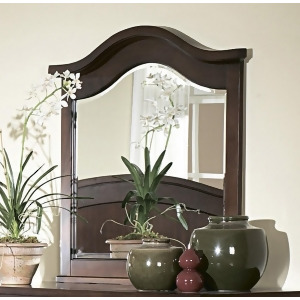 Homelegance Aris Arched Mirror in Warm Brown Cherry - All