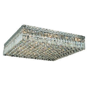 Lighting By Pecaso Chantal Collection Flush Mount L24in W24in H5.5in Lt 13 Chrom - All