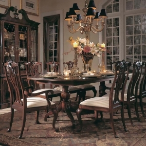 American Drew Cherry Grove 7 Piece Dining Room Set in Antique Cherry - All