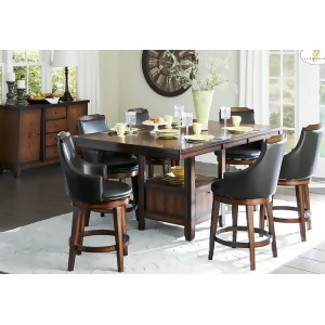 Homelegance Bayshore 8 Piece Counter Height Table Set w/ Storage Base - All