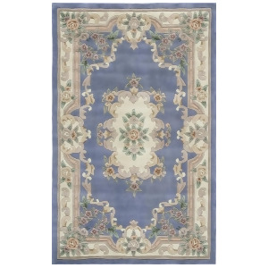 Rugs America New Aubusson Light Blue 510-208 Rug - All