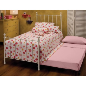 Hillsdale Molly Panel Bed w/ Trundle in White - All