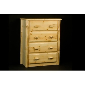 Viking Wilderness 4 Drawer Chest in Clear Finish - All