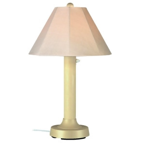 Patio Living Concepts Seaside 34 Inch Table Lamp w/ 3 Inch Bisque Body Antique - All