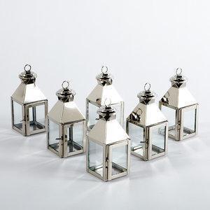 Riado Mini Classic Lanterns Set In Nickel Finish - All