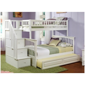Atlantic Columbia Stair Bunk in White - All