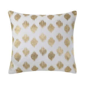 Ink Ivy Nadia Dot Embroidered Square Pillow In Gold - All