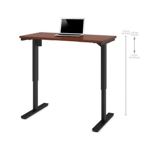 Bestar Electric Height Adjustable Table In Bordeaux - All