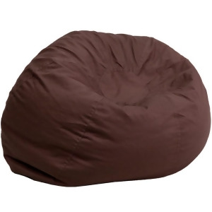 Flash Furniture Oversized Solid Brown Bean Bag Chair Dg-bean-large-solid-brn-g - All