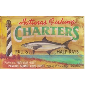 Red Horse Hatteras Charters Sign - All
