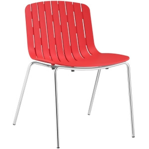 Modway Trace Dining Side Chair In Red - All