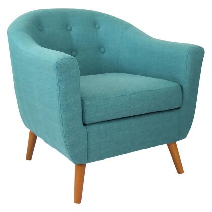 Lumisource Rockwell Accent Chair In Teal 