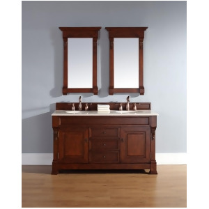 James Martin Brookfield 60 Double Cabinet In Warm Cherry - All