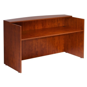 Boss Chairs Boss 71 Inch Reception Desk in Cherry - All