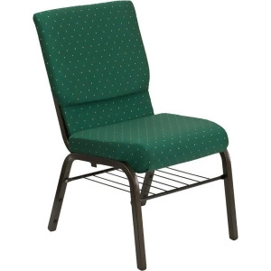 Flash Furniture Hercules Series 18.5 Inch Wide Green Patterned Church Chair w/ 4 - All