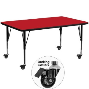 Flash Furniture Mobile 30 X 72 Rectangular Activity Table With 1.25 Thick Hig - All