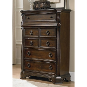 Liberty Furniture Arbor Place 6 Drawer Chest in Brownstone Finish - All