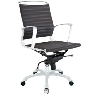 Modway Tempo Mid Back Office Chair in Brown - All
