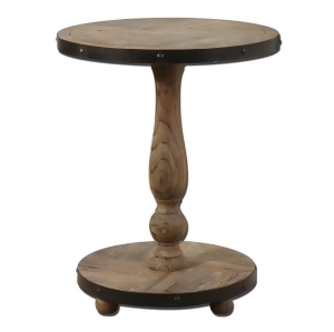Uttermost Kumberlin Round Table in Sanded Smooth - All