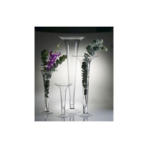 Abigails Classic Glass Vase In Large Trumpet - All