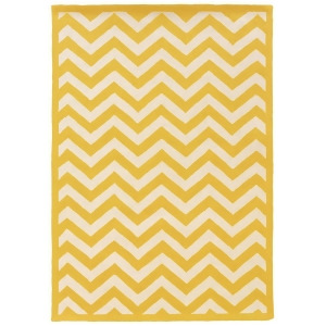 Linon Silhouette Rug In Yellow And White 1'10 x 2'10 - All