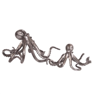 Howard Elliott 12141 Octopi Figurines in Pewter Set of 2 - All