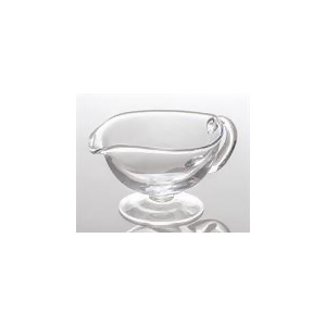 Abigails Classic Glass Sauce Boat In Decorative Handles Set of 2 - All