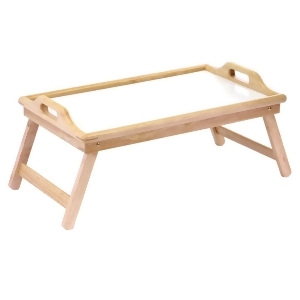 Winsome Wood Breakfast Bed Tray w/ Handle Foldable Legs - All