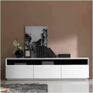 J M Furniture Tv Stand 023 in White High Gloss - All
