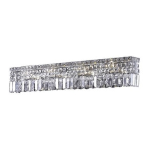 Lighting By Pecaso Chantal Collection Wall Sconce L36in W4.5in H6.25in Lt 8 Chro - All