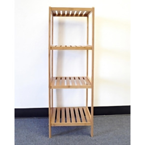 Proman Products Horizon 13 Inch 4-Tier Shelf in Carbonized Bamboo - All