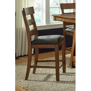 A-america Ozark Ladderback Counter Chair With Upholstered Seat Set of 2 - All