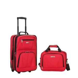 Rockland Red 2 Piece Luggage Set - All