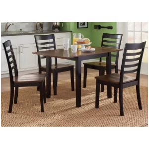 Liberty Furniture Cafe 5 Piece Drop Leaf Dining Room Set in Black Cherry - All