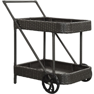 Modway Replenish Beverage Cart in Espresso - All