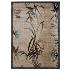 Linon Milan Rug In Beige And Aqua 1.10 x 2.10 - All