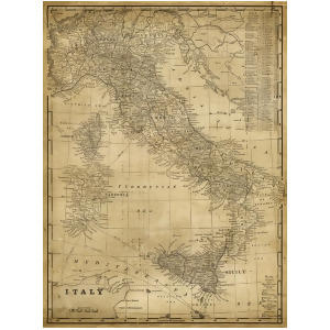 Art Effects Antique Map Of Italy - All