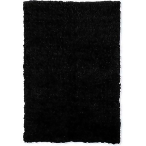 Linon Flokati Rug In Black 10 x 14 - All
