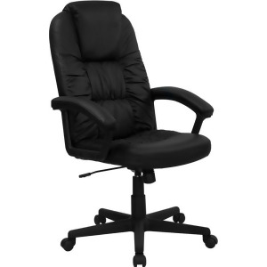 Flash Furniture High Back Black Leather Executive Swivel Office Chair Bt-983-b - All