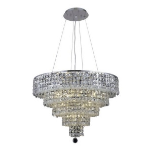 Lighting By Pecaso Chantal Collection Hanging Fixture D26in H20in Lt 14 Chrome F - All