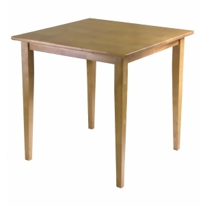 Winsome Wood Groveland Square Dining Table w/ Shaker Leg in Light Oak - All