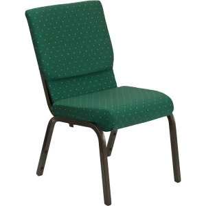 Flash Furniture Hercules Series 18.5 Inch Wide Green Patterned Stacking Church C - All