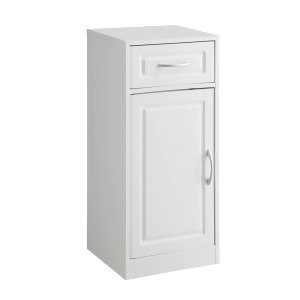 4D Concepts Bathroom 1 Door/1 Drawer Base Cabinet in White - All