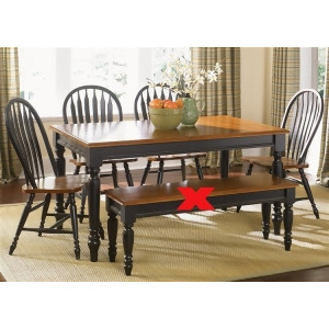 Liberty Furniture Low Country 5 Piece Rectangular Table Set in Anchor Black with - All