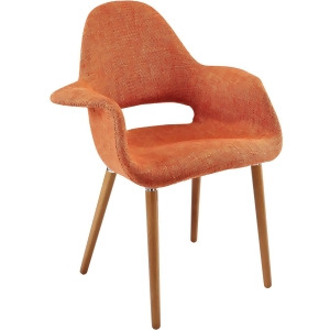 Modway Taupe Dining Armchair in Orange - All