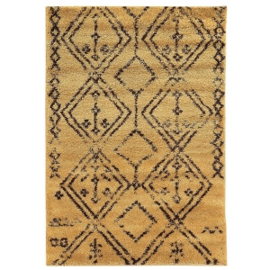 Linon Morocco Rug In Camel And Brown 3x5 - All