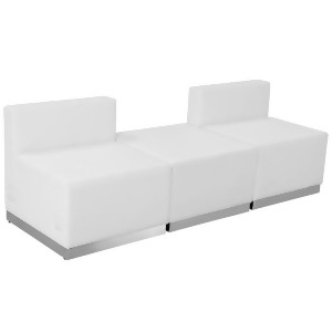 Flash Furniture Zb-803-670-set-wh-gg Hercules Alon Series White Leather Receptio - All