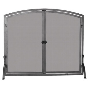 Uniflame S-1146 Single Panel Olde World Iron Screen with Doors Medium - All