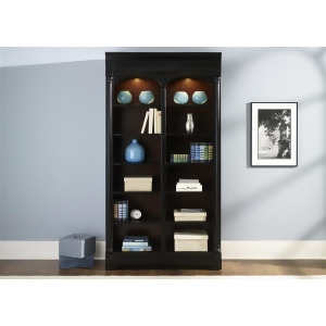 Liberty Furniture St. Ives Bunching Bookcase in Chocolate Cherry Finish - All
