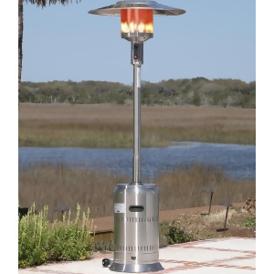 Uniflame Commercial Outdoor Patio Heater 304 Stainless Steel Wheel Kit Included - All